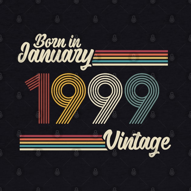 Vintage Born in January 1999 by Jokowow